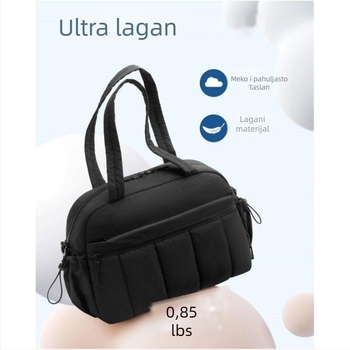 Fitness i putna torba s odjeljivanjem suho-mokro; pamuk materijal; ležerni stil putovanja; unisex; podstava od poliestera