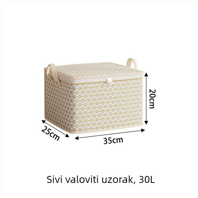 Jumbo kubična torba za skladištenje u spavaćoj sobi – organizator za odjeću, izrađena od netkanog materijala, reljefni uzorak valovitog dizajna, višefunkcionalna, za putovanja i kućno skladištenje.