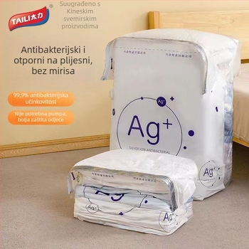 Taili antibakterijska vakuumska vreća za odlaganje odjeće i pokrivača, trodimenzionalna velika torba, za putovanja i kućnu upotrebu.