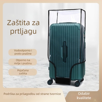 Prozirni zaštitni omotač za kofer 26/32 inča, otporan na habanje i vodootporan, zaštita od prašine