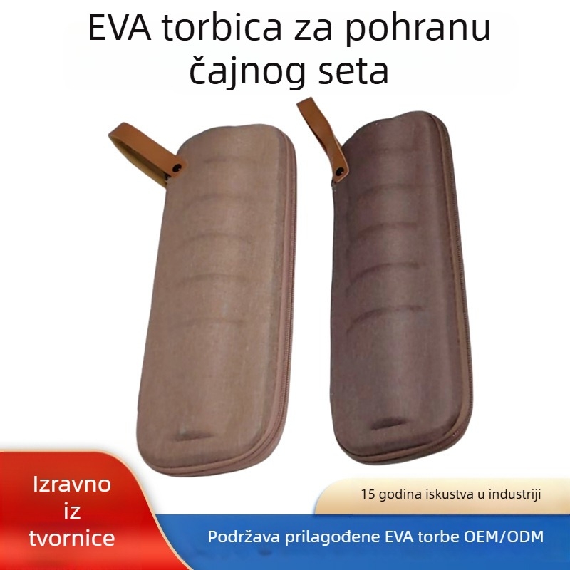 EVA torba za čajnu posudu za putovanje, kubni oblik, višestruka namjena, model Travel Tea Set Bag ZZ