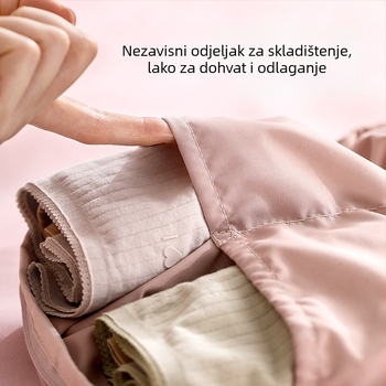 FaSoLa torba za pohranu odjeće, organizator u stilu torbe; materijal: 100% poliester, prešivanje svilenom nitom; višenamjenski spremnik za donje rublje, kozmetiku i prljavu odjeću