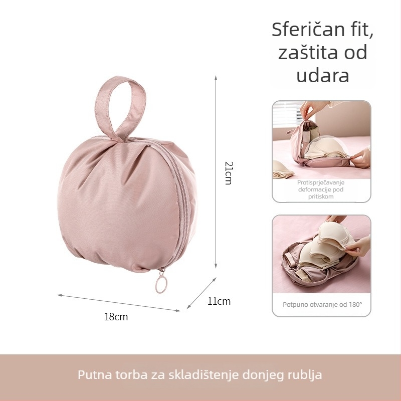 FaSoLa torba za pohranu odjeće, organizator u stilu torbe; materijal: 100% poliester, prešivanje svilenom nitom; višenamjenski spremnik za donje rublje, kozmetiku i prljavu odjeću