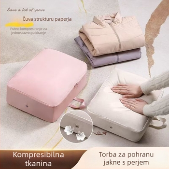 Torba za pohranu jakni s puhom, vodootporni organizator za putovanje odjeće, velika prijenosna vreća za pakiranje odjeće