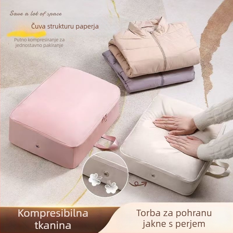 Torba za pohranu jakni s puhom, vodootporni organizator za putovanje odjeće, velika prijenosna vreća za pakiranje odjeće