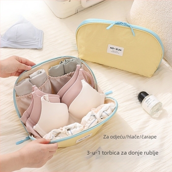 Torba za skladištenje odjeće, stil ručne torbe, poliester, višenamjenski putni organizator za donje rublje, grudnjake i čarape