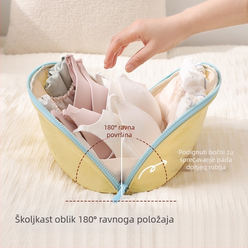 Torba za skladištenje odjeće, stil ručne torbe, poliester, višenamjenski putni organizator za donje rublje, grudnjake i čarape