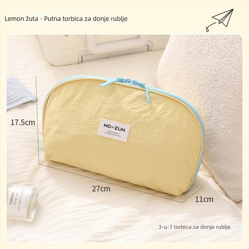 Torba za skladištenje odjeće, stil ručne torbe, poliester, višenamjenski putni organizator za donje rublje, grudnjake i čarape