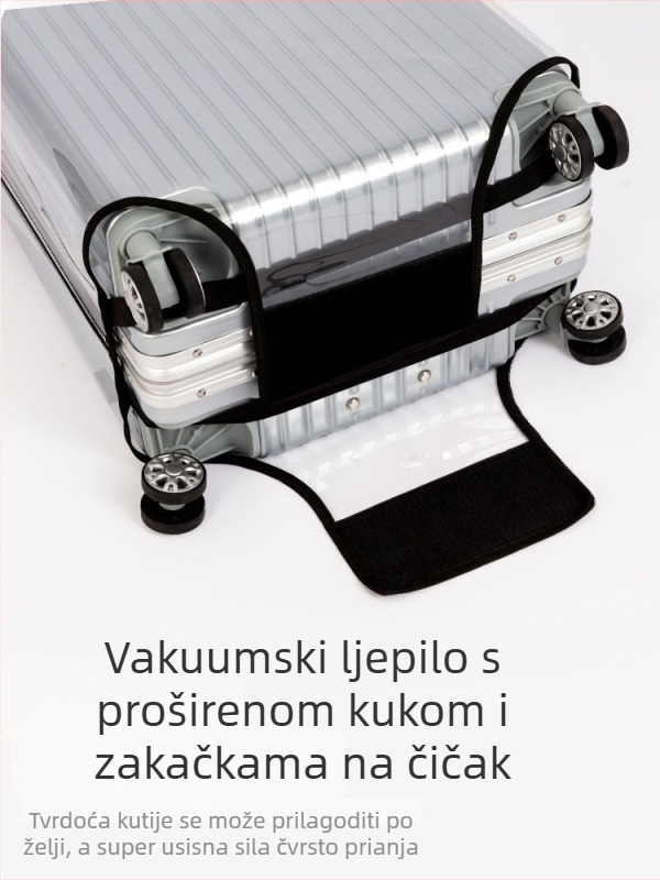 Prozirna PVC navlaka za kufere – vodootporna, otporna na habanje, zaštitna navlaka za kufre, unisex, deblji dizajn za putovanja