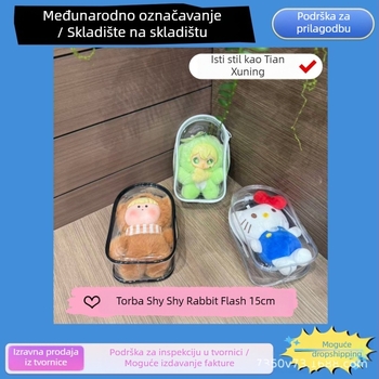 15 cm prozirni PVC viseći organizator za putovanja, torba za kozmetiku i sitnice