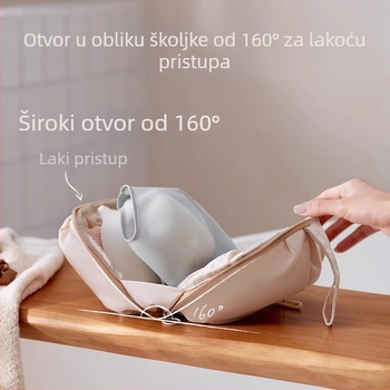 Torbica za donje rublje s cilindričnim oblikom, 600D Oxford tkanina, za organiziranje, japanski stil