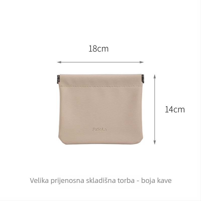 FaSoLa putna torbica za šminku s automatskim zatvaranjem, prenosna kutija za puder i ruž, organizator kozmetike