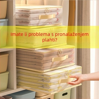 Set od 4 mrežastih torbi za odlaganje odjeće – kubični organizator za ormar i spavaću sobu, višestruka upotreba