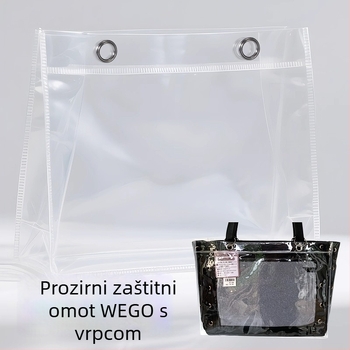 Prozirna PVC torba za pohranu u obliku kocke, višestruka upotreba, model 00901
