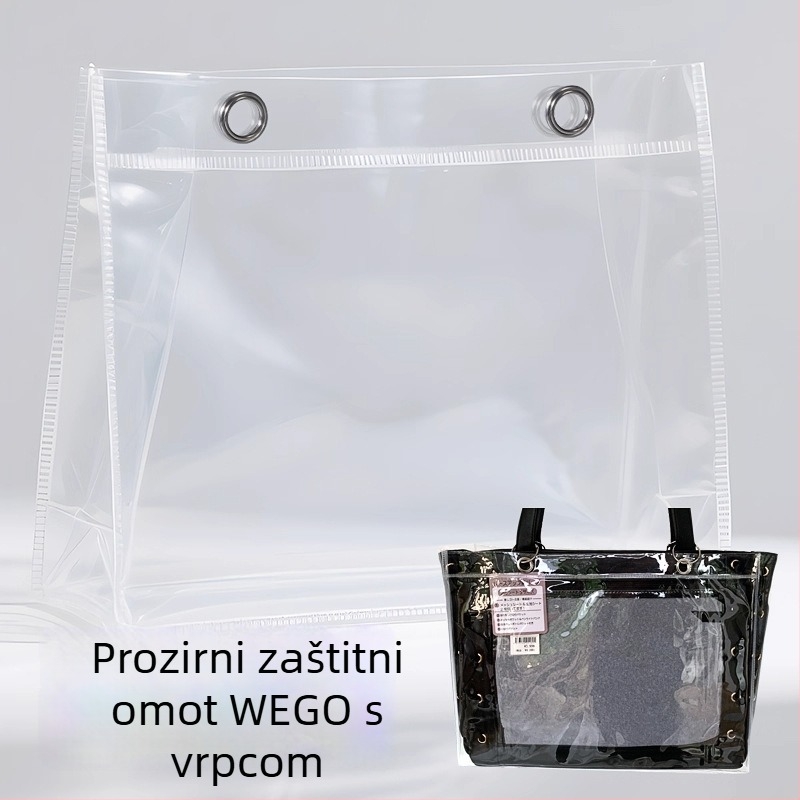 Prozirna PVC torba za pohranu u obliku kocke, višestruka upotreba, model 00901