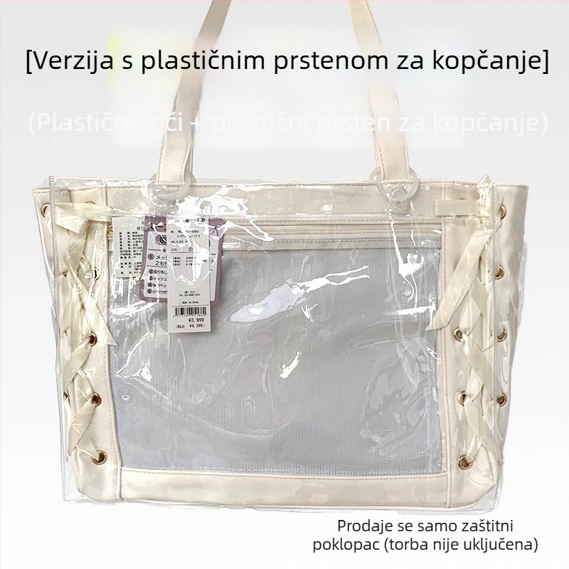 Prozirna PVC torba za pohranu u obliku kocke, višestruka upotreba, model 00901