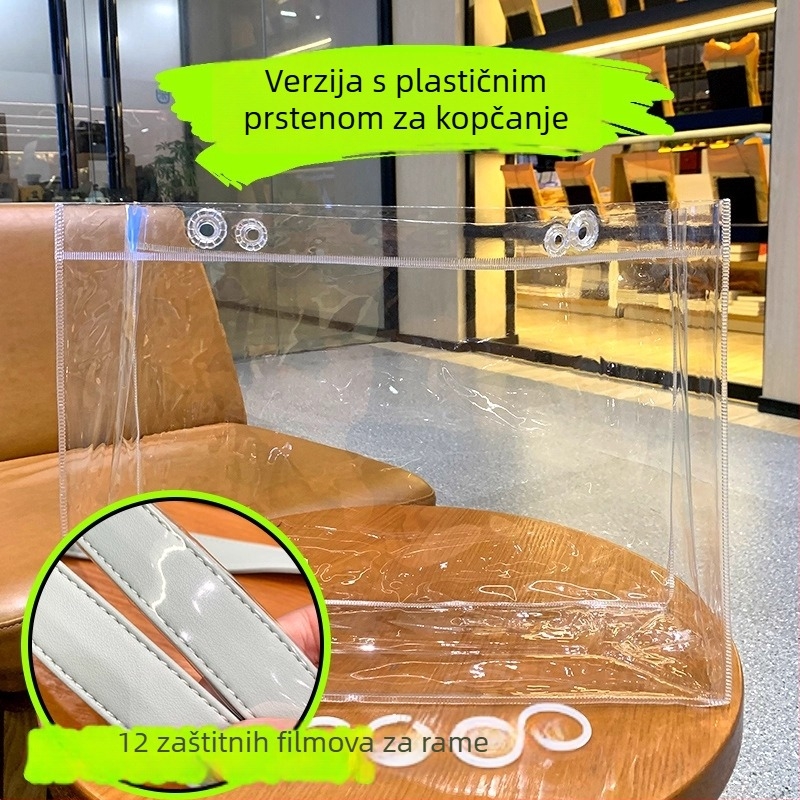 Prozirna PVC torba za pohranu u obliku kocke, višestruka upotreba, model 00901