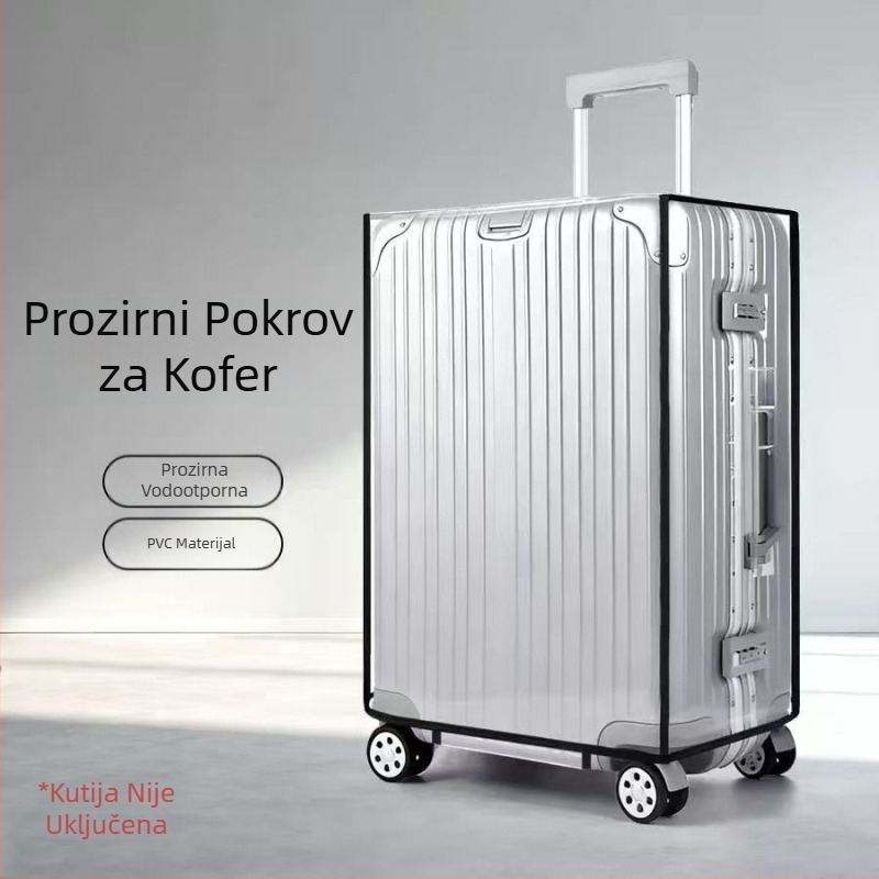 Prozirna futrola za kofer od PVC-a s EVA podlogom; vodootporna, antibakterijska, otporna na habanje
