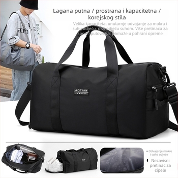 Sportska putna torba ispod 20 L, Oxford materijal, otporna na habanje, gradski minimalistički stil, poliester podstava