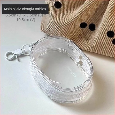 Torba za spremanje kablova za podatke — cilindričnog oblika, PVC materijal, višefunkcionalna, za putovanja, moderan minimalistički stil.
