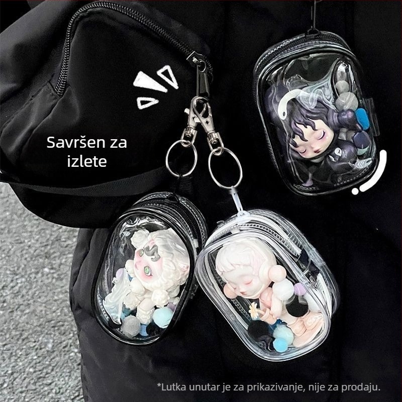 Torba za spremanje kablova za podatke — cilindričnog oblika, PVC materijal, višefunkcionalna, za putovanja, moderan minimalistički stil.