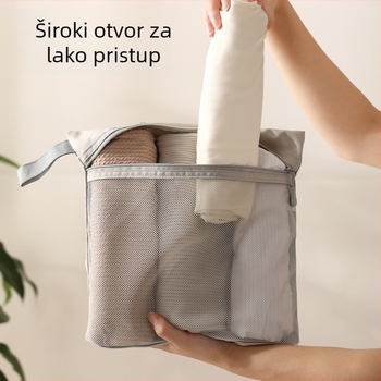 FaSoLa Prijenosna torbica za putovanje s mrežastim pretincima, kubni oblik, višenamjenska, velik kapacitet
