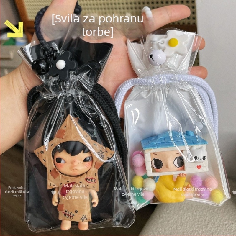 Kubična PVC skladišna viseća torba – prozirna, višestruka namjena za izlaganje i putovanja