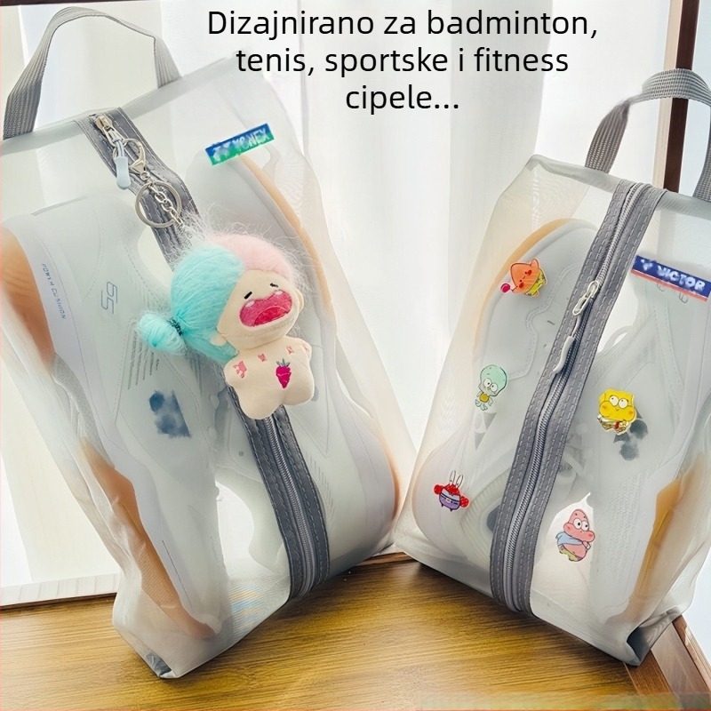Torba za cipele u stilu ručne torbe, prozračna mrežasta konstrukcija od najlona, model 01, skladištenje na putovanjima