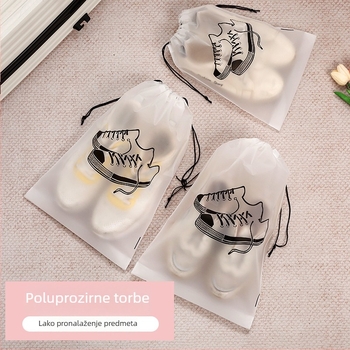 Torba za pohranu cipela – EVA, kubni oblik, otporna na prašinu i vlagu, zatvarač na vrpcu, za putovanja