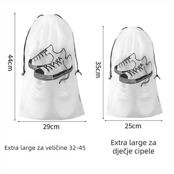 Torba za pohranu cipela – EVA, kubni oblik, otporna na prašinu i vlagu, zatvarač na vrpcu, za putovanja