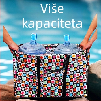 Torba za preseljenje od netkanog materijala, velika kapaciteta za odjeću i deke, vodootporna torba za prtljagu