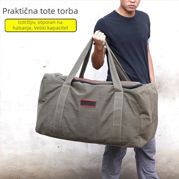 Kanvas torba za putovanje 56–75L, model 8120, unisex, prozračna, otporna na habanje i protiv krađe, za svakodnevnu upotrebu