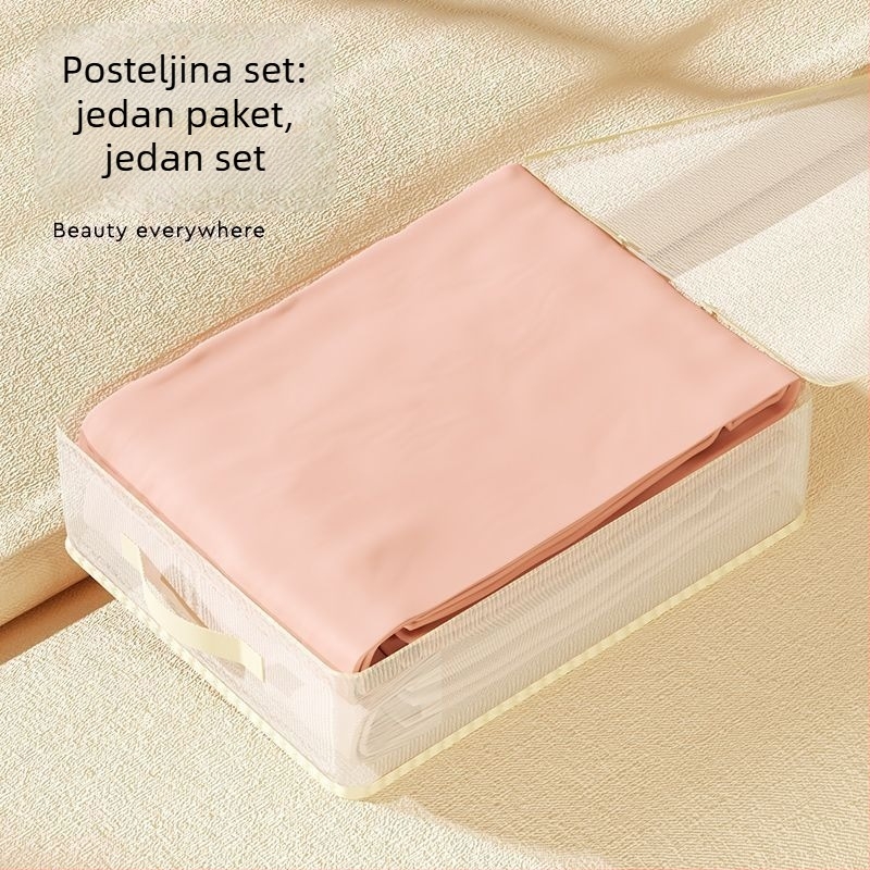 Prozračan set od četiri vrećice za pohranu za spavaću sobu, kubični oblik, PVC, model Wx-004