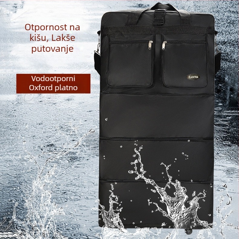 ELANTRA x-3.20-3 Putni kofer velike kapacitete, višenamjenski, s univerzalnim kotačićima, 56–75L, Oxford tkanina, Trailwheel nosivi sustav