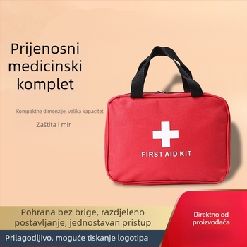Prijenosni medicinski komplet u stilu ručne torbe, od 1680D Oxford platna, za unutarnju upotrebu
