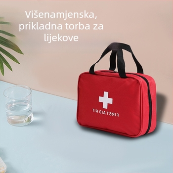 Prijenosni medicinski komplet u stilu ručne torbe, od 1680D Oxford platna, za unutarnju upotrebu