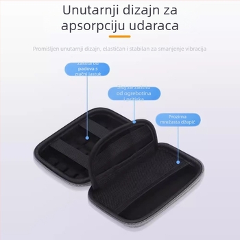 Putna torba za pohranu - ručni stil torbe, višenamjenska kutija za kabeli, punjače i male elektroničke uređaje, moderan minimalistički dizajn