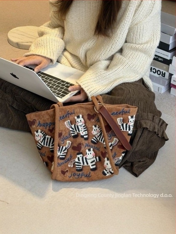 Cilindrična platnena torba s zatvaranjem, poliester-pamuk materijal, torba za dokumente, pamukasta podstava, dvostruke naramenice