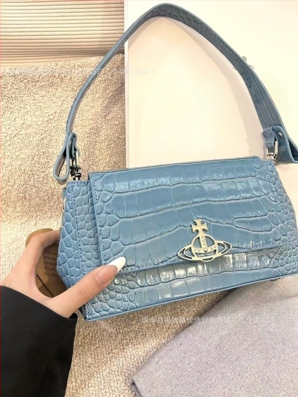 Crossbody torba od PU kože s uzorkom krokodila, s podstavom od najlona, vodoravni kvadratni oblik, otvor s kapicom, unutarnji pretinac sa zatvaračem tip sandwich, s jednom naramenicom