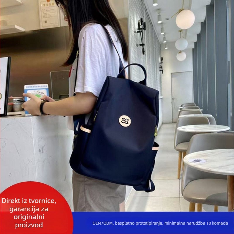 Ženski vodootporni ruksak od Oxford platna – zaštita od krađe, veliki kapacitet, zatvaranje na zip, unutarnji džepovi