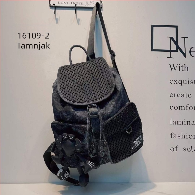 Ženski ruksak od Oxford platna s kapom i šnalom zatvaranja – gradski stil, vodootporan i otporan na habanje, unutarnji džepovi sa zipom i džep za mobitel