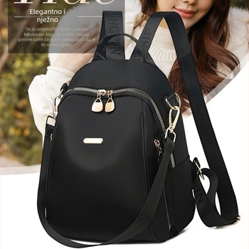 Ženski ruksak u gradskom stilu — Oxford platno, zatvarač, poliester podstava, unutarnja džep sa zatvaračem, unutarnji sloj