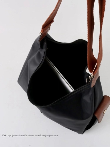 MISS SUMMER Tote torba – Koža prvog sloja teleće kože, zatvarač, platnena podstava, unutarnji džepovi za mobitel i identifikacijsku karticu, jedan rameni remen, Proljeće 2025