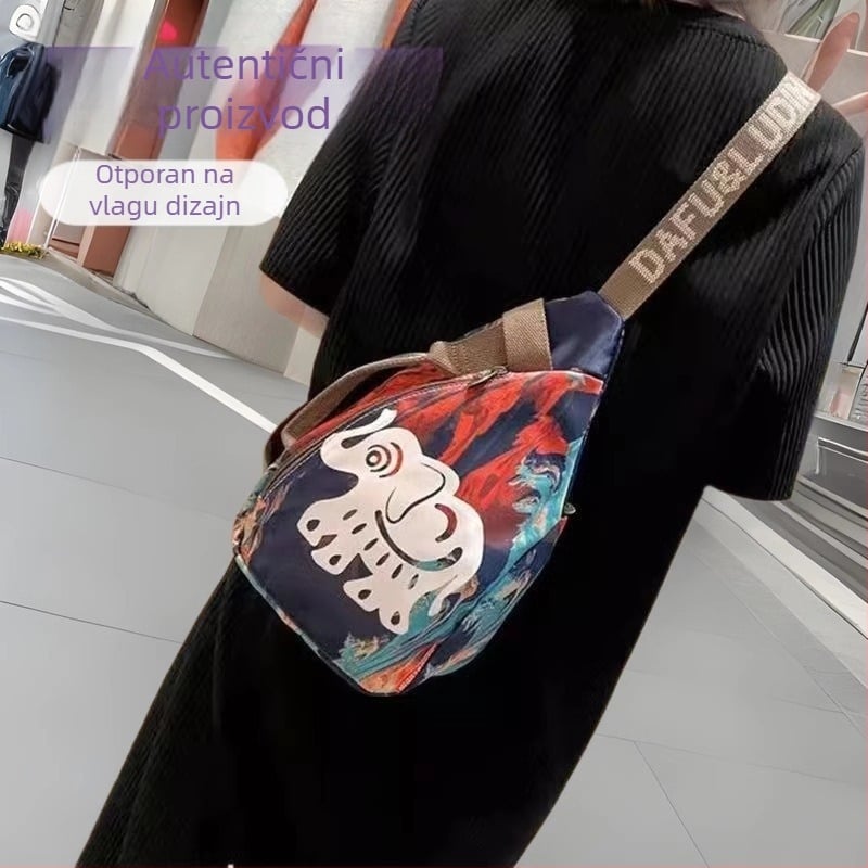 LEMA Oxford crossbody torba s unutarnjim zip džepom i slojem, poliester podstava, zatvaranje zipom, svakodnevna upotreba, street style, proljeće 2025