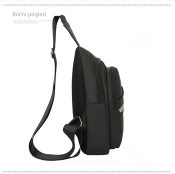Canvas waist bag s uličnim stilom, velika kapaciteta, zatvarač, unutarnje džepove za telefon i identifikaciju, unutarnji sloj