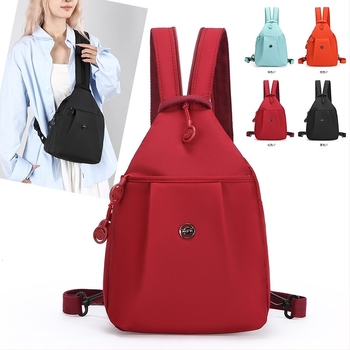 Ženska višenamjenska putna torba s crossbody dizajnom, Oxford platno, zatvarač, skrivena džep, džep za mobitel, 3D vanjska konstrukcija, poliesterska podstava