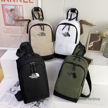 Chest bag – vodootporan najlon, velika kapaciteta, zatvarač, unutarnja džep s zipom, ulični stil