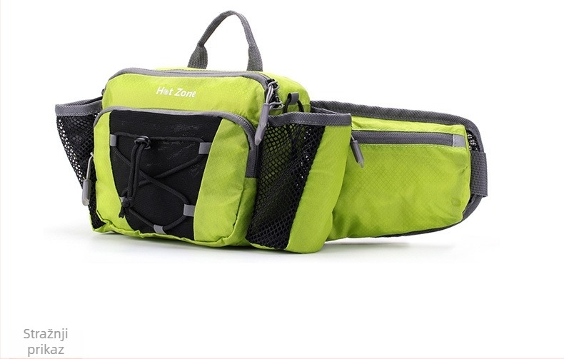 Torba za bok s bocu vode za outdoor sportove, najlon, unisex, vodootporna, prozračna, noćno-reflektirajuća vidljivost (Brand HOT ZONE, Sezona Zima 2025)