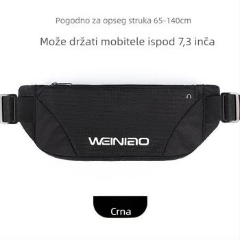Unisex torba za struk za sport - Iznimno lagana, Veliki kapacitet, Vodootporna (Oxford tkanina)