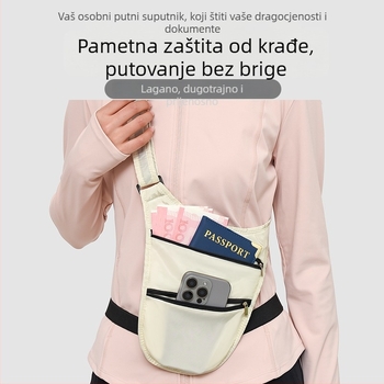 Muška putnička torba preko prsa s zaštitom od krađe — Oxford tkanina, prozračna, vodootporna, ultra lagana